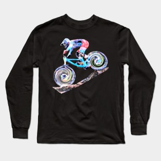 mtb bmx downhill Long Sleeve T-Shirt